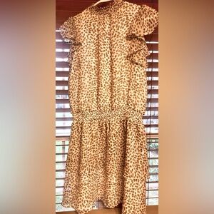 Express Ruffle Animal Print Lined Dreas